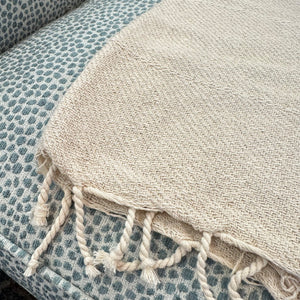 Beige Throw