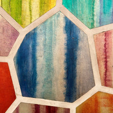 Load image into Gallery viewer, Vibrant Honeycomb Art
