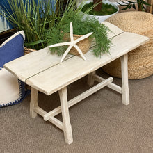 Load image into Gallery viewer, Whitewashed Bench
