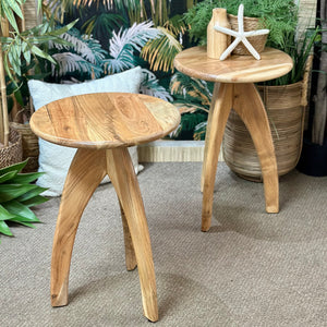 Natural Round Side Table