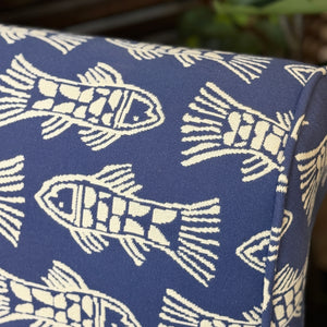 Blue Fish Slipper Chair