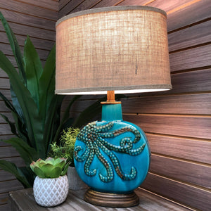 Turquoise Octopus Lamp