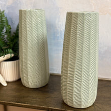 Load image into Gallery viewer, Sage Textured Vase

