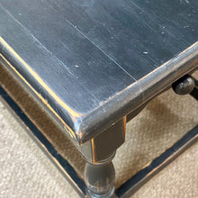 Load image into Gallery viewer, Black Distressed Side Table
