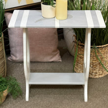 Load image into Gallery viewer, Grey/White Painted Side Table
