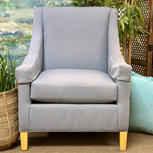 Powder Blue Slope Chair