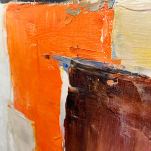 Orange & Beige Abstract Giclee