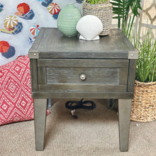 Load image into Gallery viewer, 1DRW Charcoal Power Nightstand
