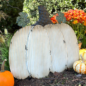 Metal Pumpkin Outdoor Decor