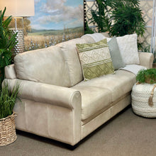 Load image into Gallery viewer, Taupe Vegan Leather Sofa
