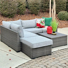 Load image into Gallery viewer, 4PC Outdoor Sectional w/Coffee Table
