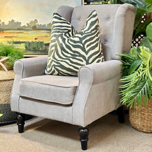 Load image into Gallery viewer, Grey Wingback Chair
