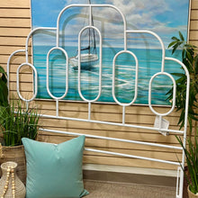 Load image into Gallery viewer, Safaveih Queen White Metal Headboard
