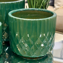 Load image into Gallery viewer, MED Embossed Green Planter
