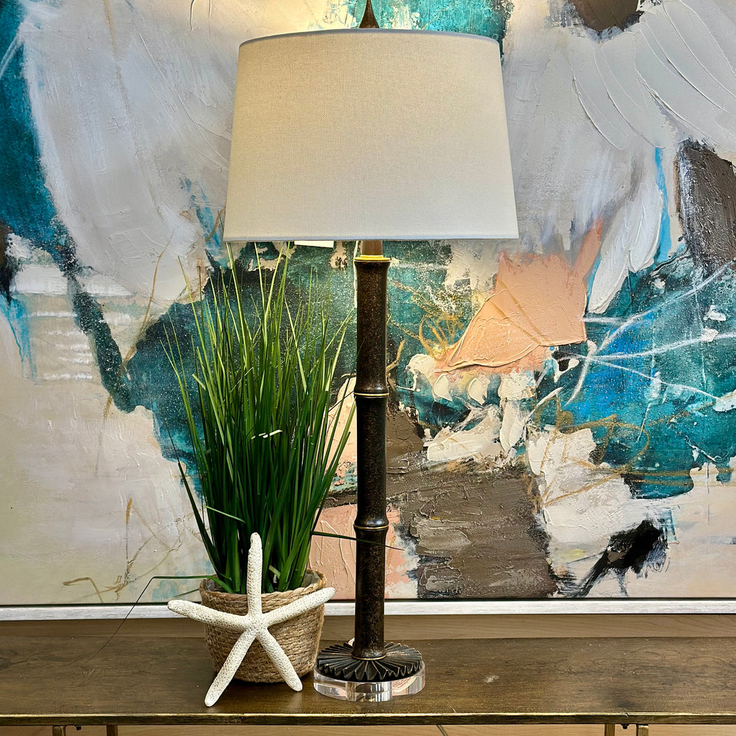 The Natural Light Bamboo-Look Lamp