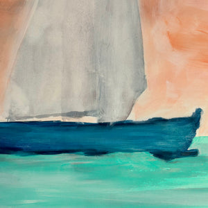 Hand Painted Sailing Art