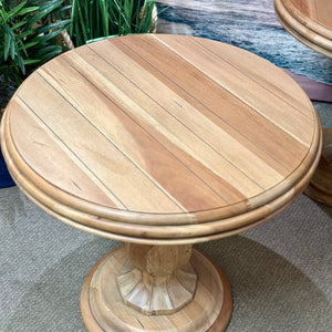 Round Wood Side Table