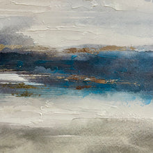 Load image into Gallery viewer, Blue/Green/Silver Abstract I
