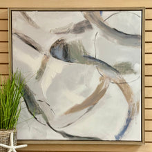 Load image into Gallery viewer, Sage/Grey Abstract Art
