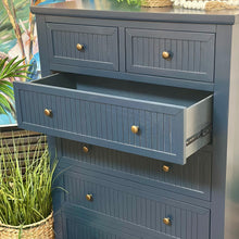 Load image into Gallery viewer, Navy Tall Dresser
