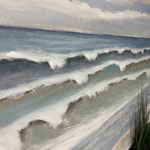 Coastal Shoreline Framed in Off-White