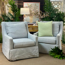 Load image into Gallery viewer, Lt. Blue Swivel Chair
