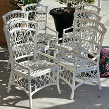 Load image into Gallery viewer, Vintage Trellis Rattan Dining Chair
