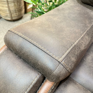 Brown Reclining Loveseat