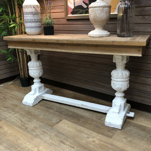 Rustic Pillar Console