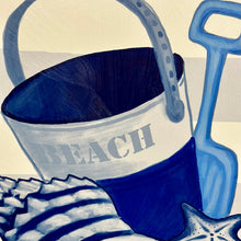 Load image into Gallery viewer, Shell Bucket Beach Art
