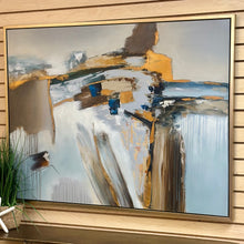 Load image into Gallery viewer, Blue/Gold Abstract
