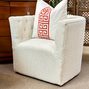 Warm White Swivel Chair