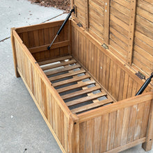 Load image into Gallery viewer, Teak Outdoor Storage Chest
