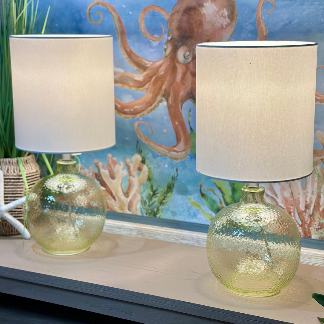 Light Green Glass Lamp