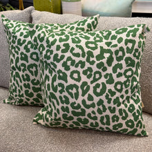 Load image into Gallery viewer, Green Leopard Pillow
