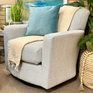 Lt Blue Swivel Glider