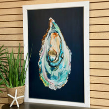 Load image into Gallery viewer, Oyster On Navy II Giclee
