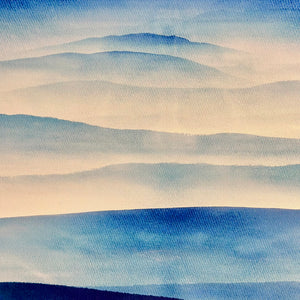 Blue Landscape Art