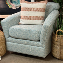 Load image into Gallery viewer, Aqua Geometric Swivel Glider
