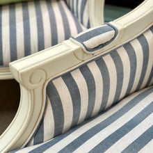 Load image into Gallery viewer, Blue Striped Accent Chair
