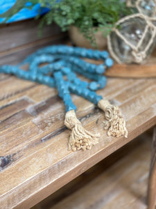 Deep Turquoise Bead Garland