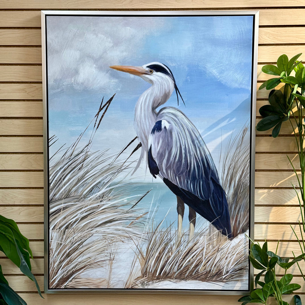 Left Facing Egret On Dune