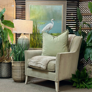 Vangaurd Taupe Velvet Chair