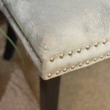 Load image into Gallery viewer, Grey Velvet Dining Chair
