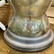 Load image into Gallery viewer, Metallic Green/Silver Lamp
