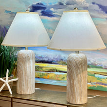 Load image into Gallery viewer, Taupe Marble-Look Lamp
