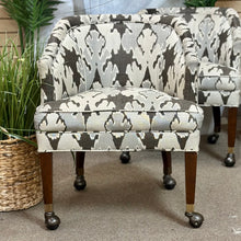 Load image into Gallery viewer, Ikat Chair on Casters
