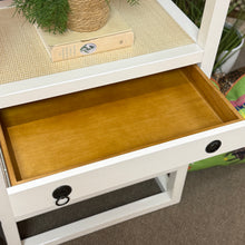 Load image into Gallery viewer, White &amp; Raffia Etagere
