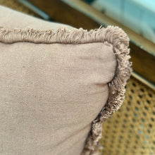 Load image into Gallery viewer, Dk Brown Fringe Pillow
