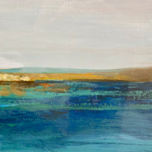 Load image into Gallery viewer, Turquoise/Gold Abstract I
